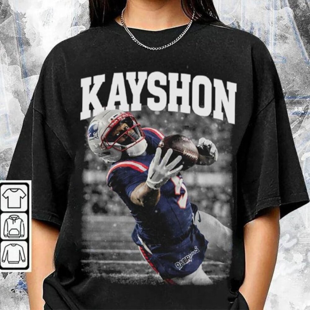 Kayshon Boutte Catch vs Texans Vintage Style Shirt, New England Football TShirt